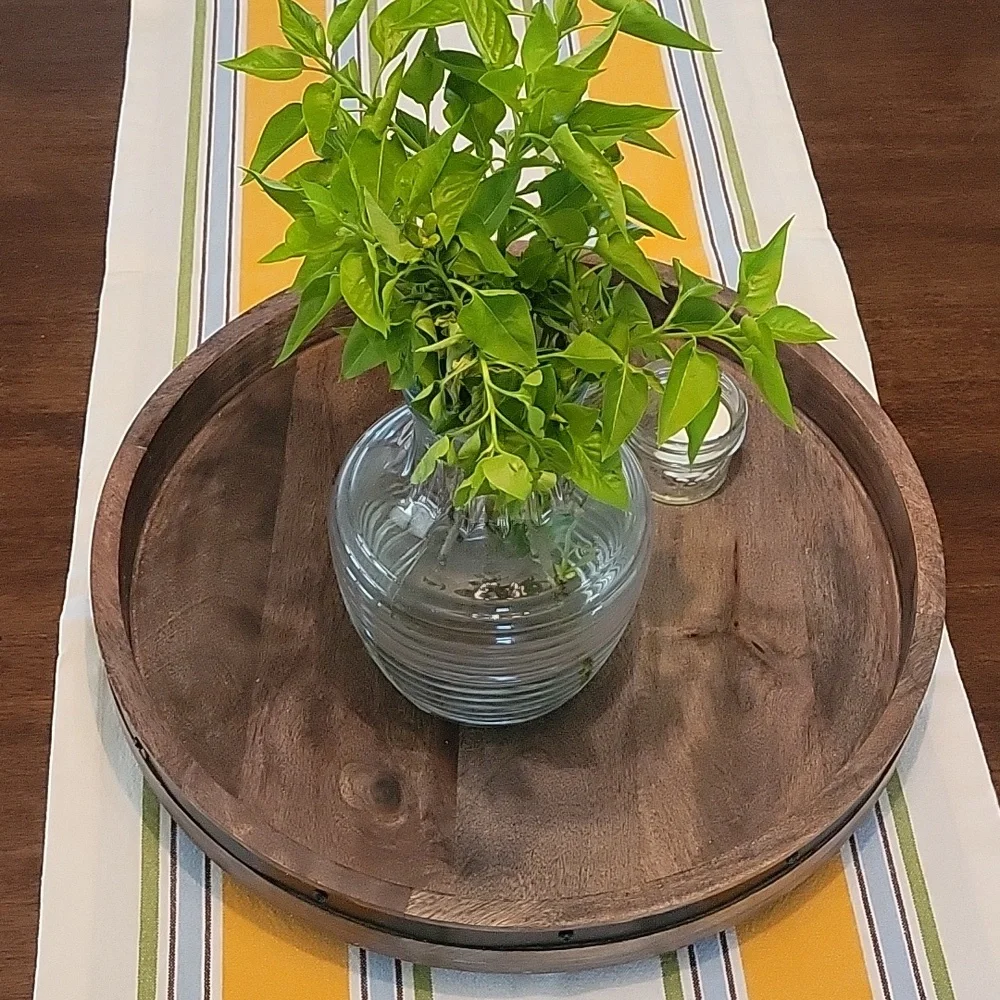 WILLIAMS SONOMA RUNNER ORANGE/YELLOW/WHITE/BLUE